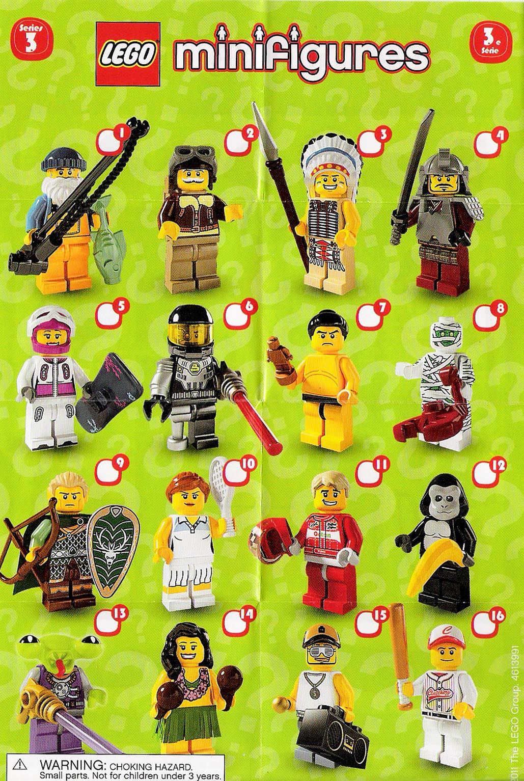 	Minifigures Series 3	